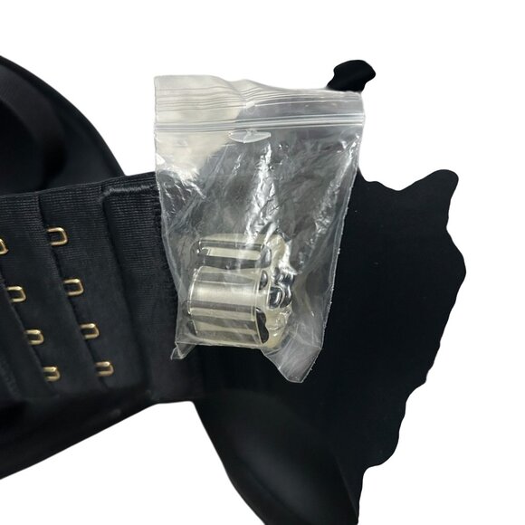 Third Love Size 34G Black Padded Wired Removable Straps Silicone Stripe Bra NWT - Picture 7 of 8
